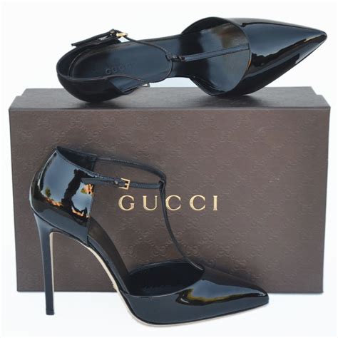 gucci light blue heels|black gucci high heels.